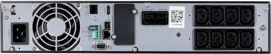 Ever RT PRO 2000 UPS On-Line 2000VA 2000W με 8 IEC Πρίζες