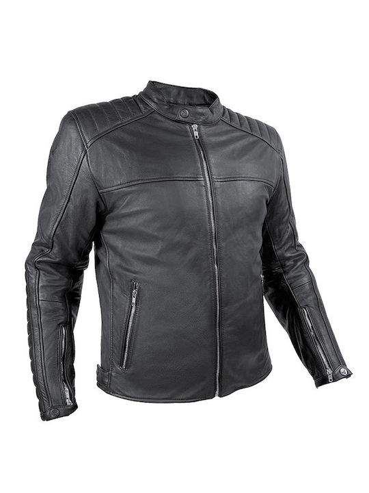 Nordcode Rebel Bărbătesc Geacă de motocicletă De piele 4 Sezoane Negru