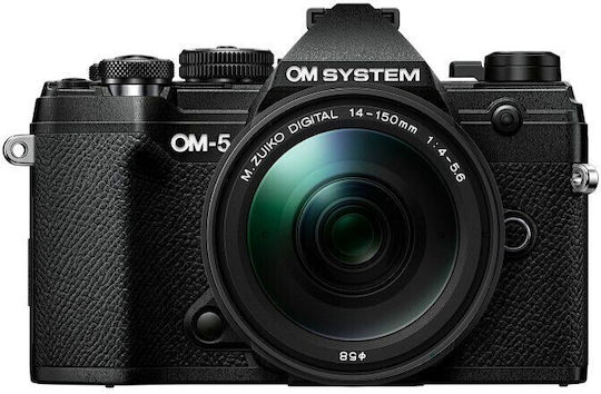 Olympus OM-5 Безогледален Фотоапарат Комплект (ED 14-150mm F4-5.6 II) Черна