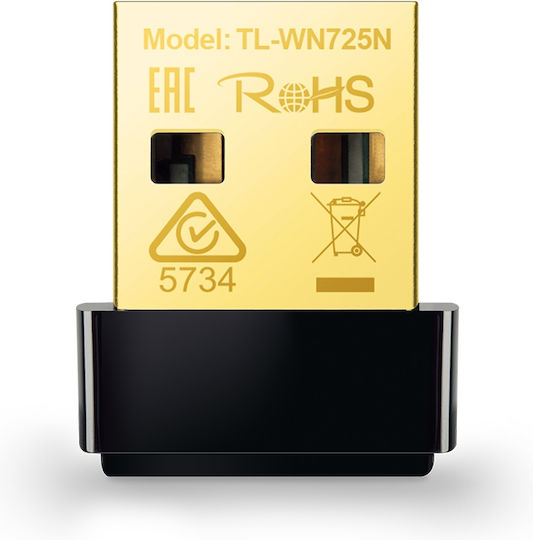 TP-LINK TL-WN725N Adaptor Rețea USB cu Conexiune Wireless Wi-Fi 150Mbps (Standard v1)