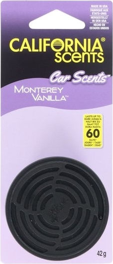 California Scents Αρωματική Κονσέρβα Κονσόλας/Ταμπλό Αυτοκινήτου Monterey Vanilla 42gr