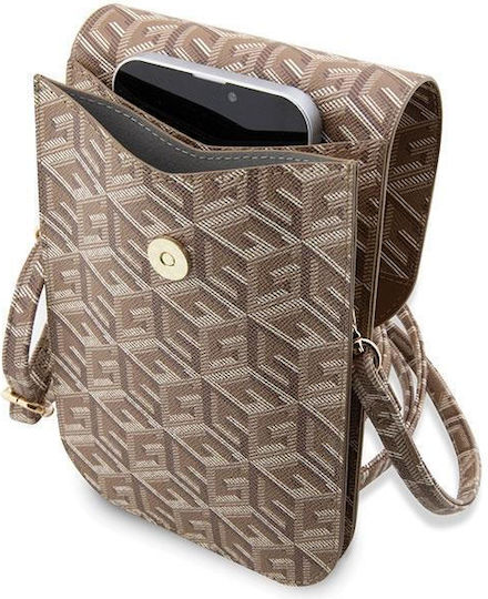 Guess GCube Stripe Beutel Beige GUWBHGCFSEW