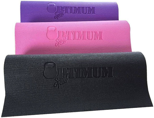 Optimum Yoga Mat 0,6cm Exercise Mat Purple (173x61x0.6cm)