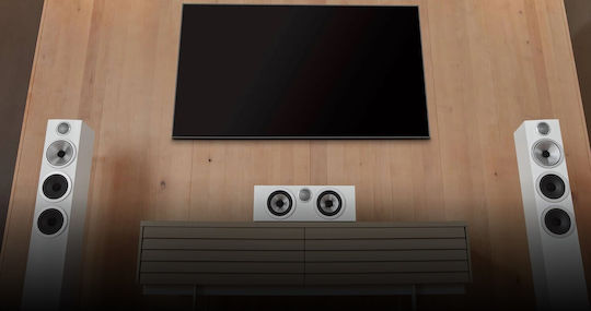 Bowers & Wilkins HTM72 S3 Hi-Fi Speaker Central 120W 2 No of Drivers W47.7xD26.6xH16.5cm. Black Glossy