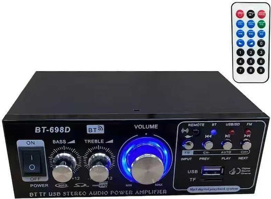 BT-698D Интегриран Hi-Fi усилвател Stereo 101030 Черен