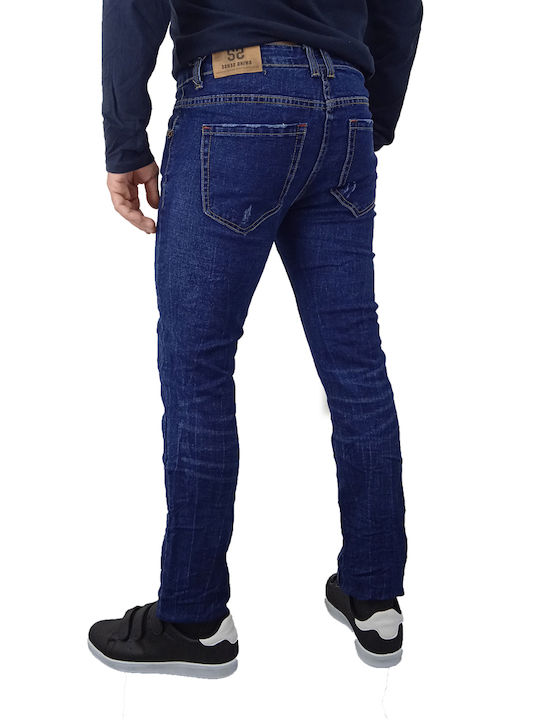 Men's jeans jeans blue modern with patches