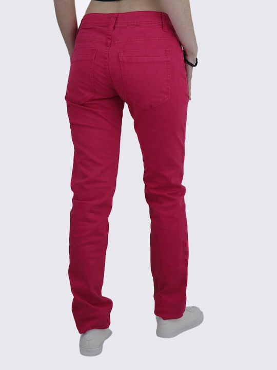 Women's red pentagonal trousers