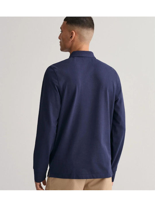 Polo Short Sleeve Navy Blue Blouse