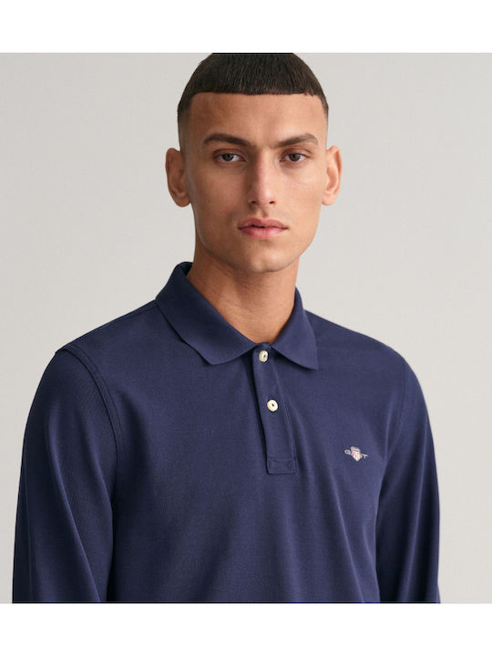 Polo Short Sleeve Navy Blue Blouse