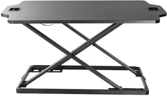Γραφείο Gaming Ergonomic Standing SD-1 Ξύλινο Μαύρο με Μεταλλικά Πόδια & Ρυθμιζόμενο Ύψος 79.5x54x40.7εκ.