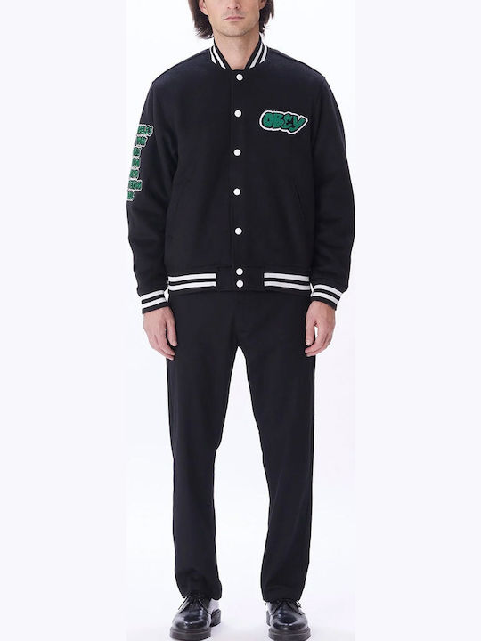 Varsity College Jacket Black