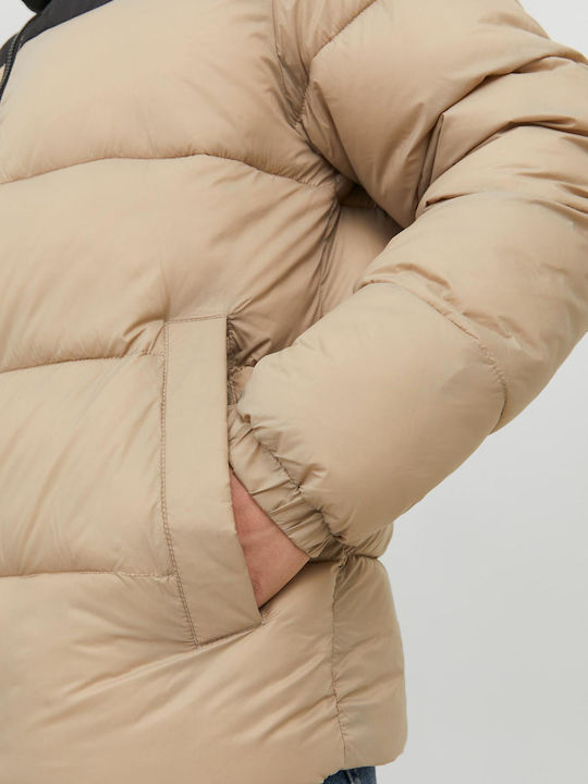 Winter Jacke Puffer Beige