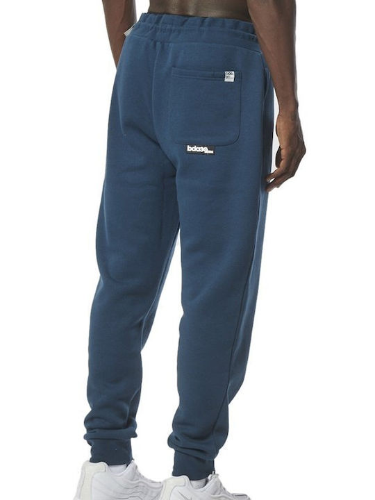 Body Action Men's Sweatpants with Rubber Blue