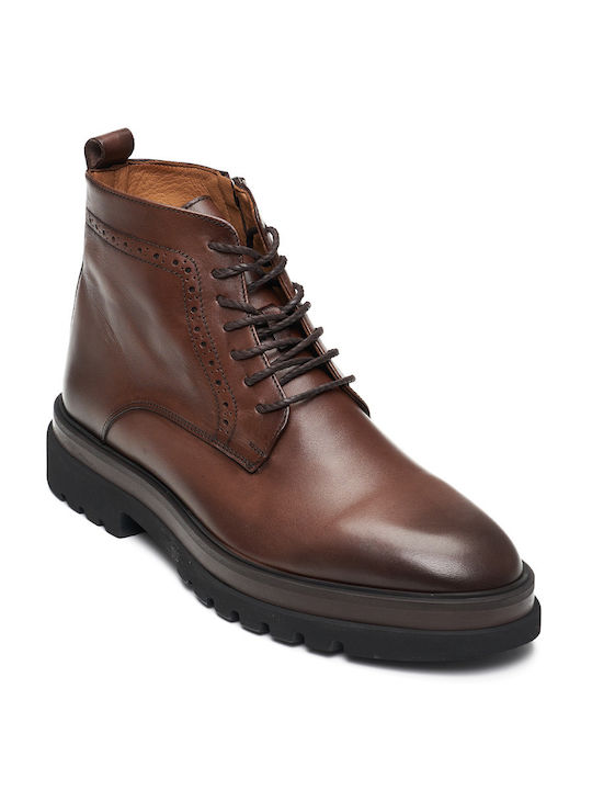 Philippe Lang Men's Leather Boots Brown