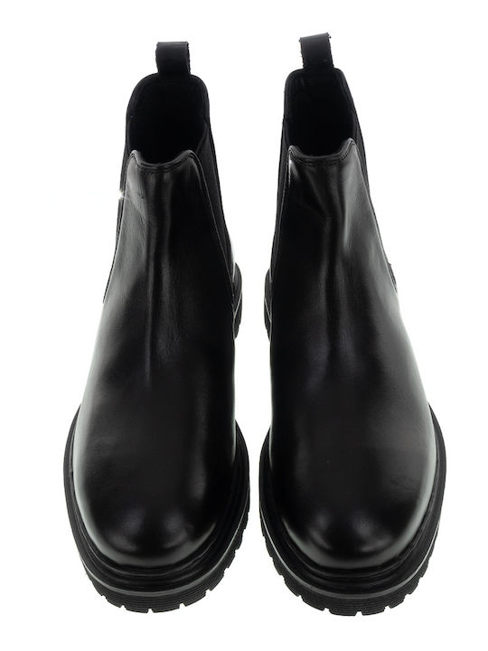 Leather Black Men's Boots