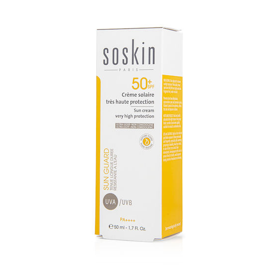 Soskin Sun Guard Αδιάβροχη Αντηλιακή Κρέμα Προσώπου SPF50 50ml