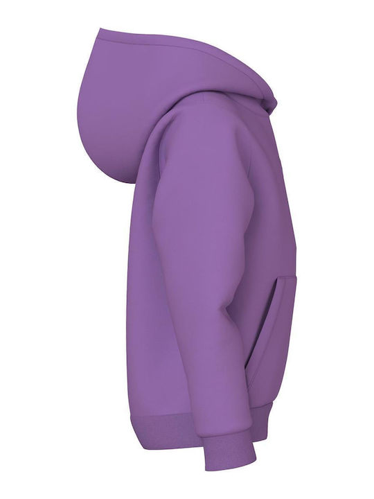 Name It Kids Sweatshirt with Hood Purple