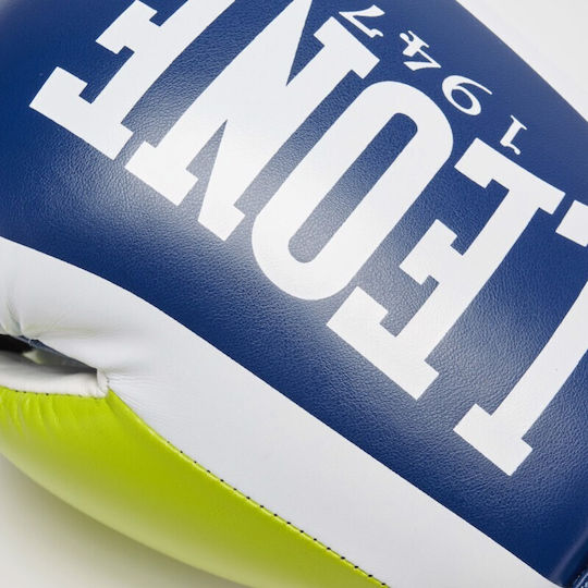 Leone 1947 Boxhandschuhe aus Synthetikleder für Kampf Blau