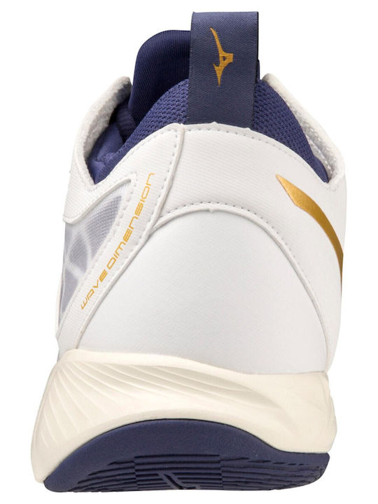 Mizuno Wave Dimension Mid Bărbați Pantofi sport Volei Albe