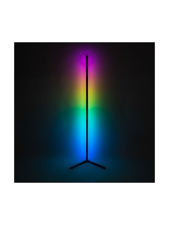 GloboStar Digicolumn LED Floor Lamp H165xW3cm. with RGB Light 1280lm Black