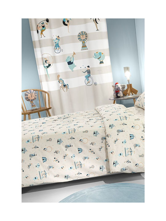 Saint Clair Set Kids Duvet Cover Single with Pillowcase Cotton Sky 165x225cm