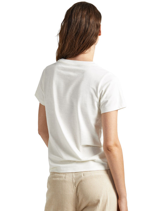 Pepe Jeans Damen T-Shirt Weiß