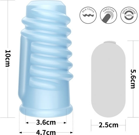 Lovetoy Vibrating Cock Ring Schwanz Blau
