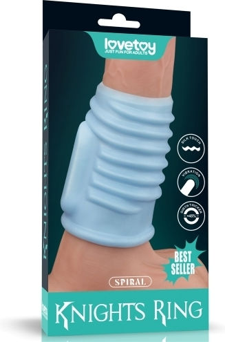 Lovetoy Vibrating Cock Ring Schwanz Blau