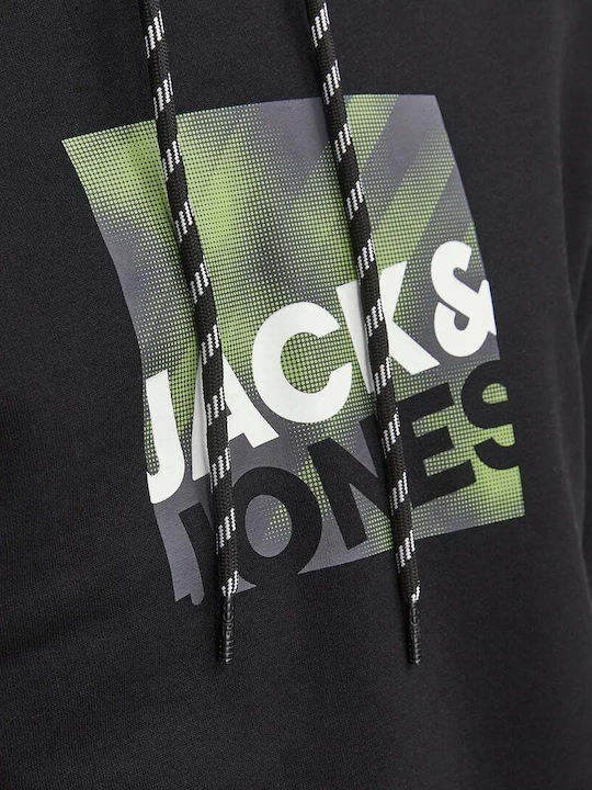 Jack & Jones Sweat Herren Sweatshirt mit Kapuze Schwarz