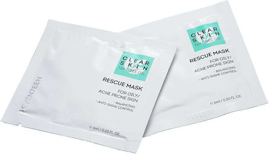 Seventeen Clear Skin Rescue Gesichts- & Augenmaske 2 Stück