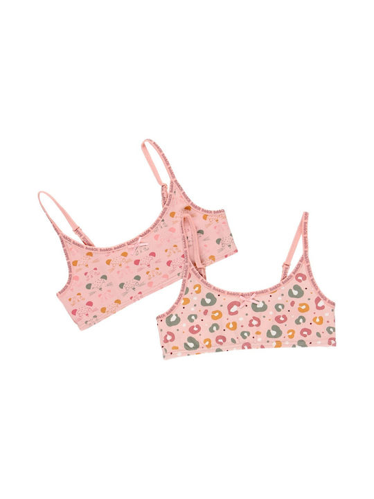 Boboli Set of Kids' Bralettes Pink