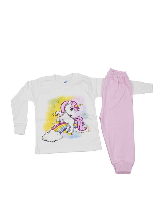 Papillon Kids Детска пижама Зимна Розов