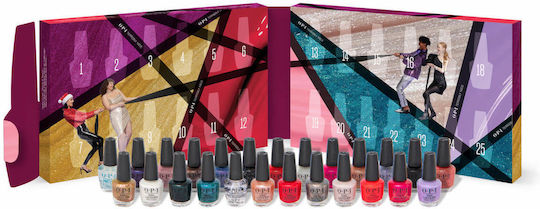 OPI Calendar De Advent Xmas Set Oje Luciu Lustruirea De Lungă Durată Uscare Rapidă Multicolor