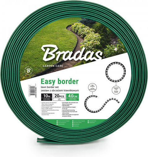 Bradas Plastic Garden Border in Green Color xcm