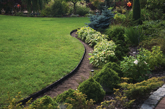 Bradas Plastic Garden Hedge in Black Colour 5cm x 10m 20 Pieces