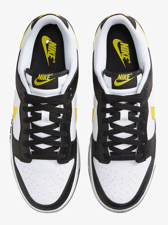 Dunk Low Ανδρικά Sneakers Μαύρο / Λευκό / Opti Yellow