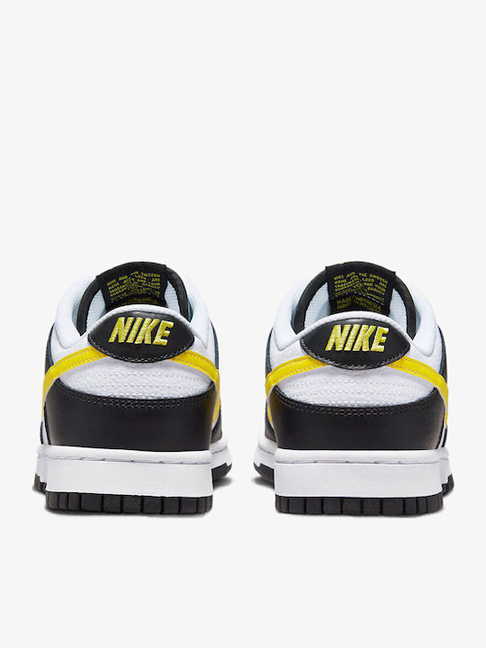 Dunk Low Ανδρικά Sneakers Μαύρο / Λευκό / Opti Yellow