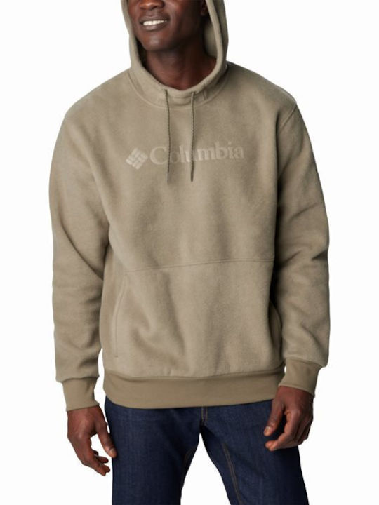 Columbia Steens Mountain Men's Sweatshirt with Hood and Pockets Khaki