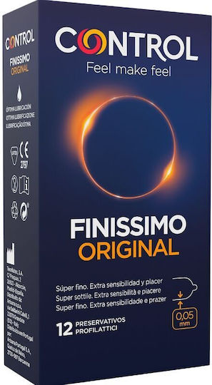 Control Feel Make Feel Control Feel Make Feel Finissimo Xtra Fine 12pcs 54mm Thin for Natural Feeling Natural