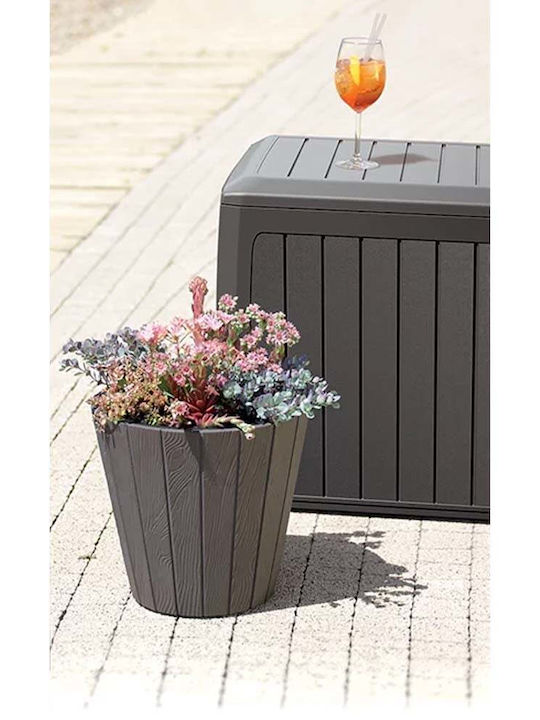 Prosperplast Außenlagerbox Kunststoff 290Es Anthracite L116xB47xH59.5cm