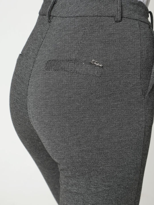 Damen Stoff Hose Schwarz