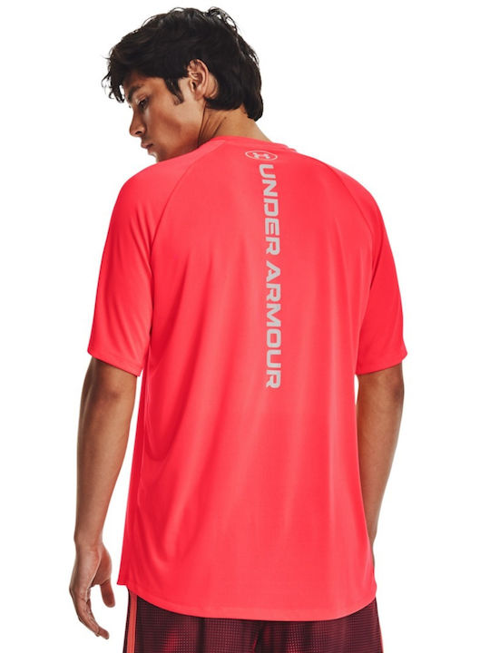 Under Armour Tech Reflective T-shirt Φούξια Under Armour Tech Reflective T-shirt Φούξια