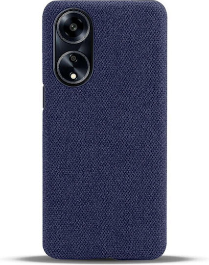 Cloth Back Cover Πλαστικό Μπλε (Oppo A98)