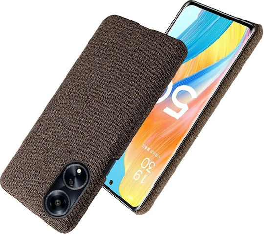 Cloth Umschlag Rückseite Kunststoff Braun (Oppo A98)