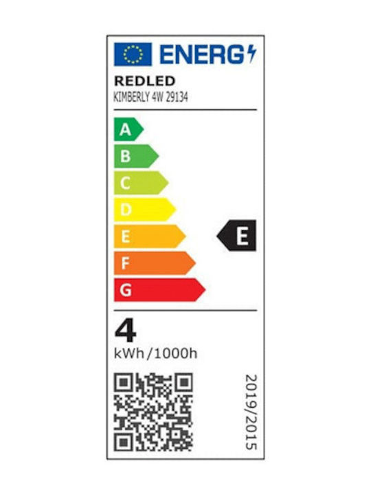 Redled Wandmontierte Außen-Deckenleuchte LED IP65 4W mit Einstellbares Weiß Licht