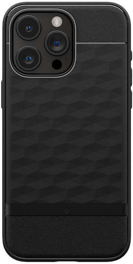 Caseology Parallax Mag Umschlag Rückseite Kunststoff 2mm Matte Black (iPhone 15 Pro Max)