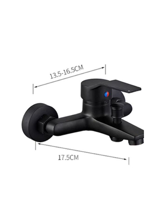 The Box Pro BL-101 Mischung Bade- / Duscharmatur Badewanne Komplettes Set Schwarz
