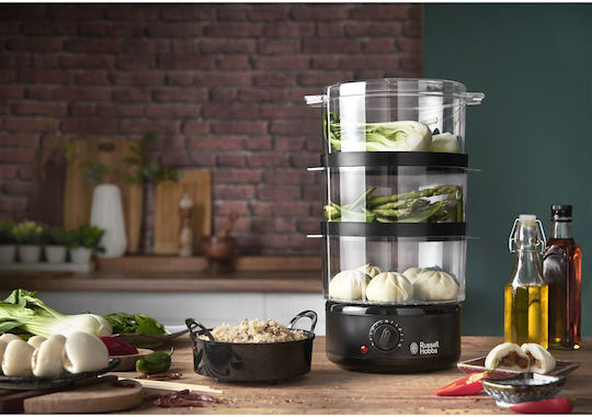 Russell Hobbs Compact Steamer 26530 Dampfgarer mit 3 Kochstufen 7Es