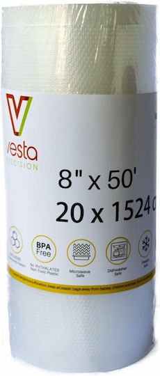 Vesta Precision Grainy Vacuum Sealer Bag 200mm x 15m 1 Roll