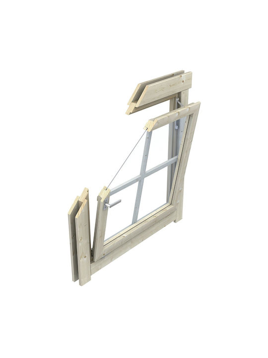 Showood Hinged Window Wooden W129xH88.2cm